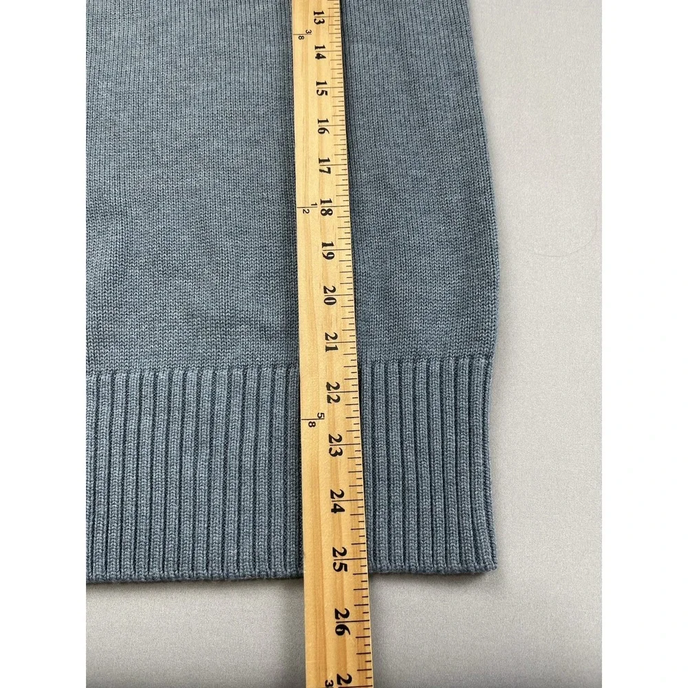 Sundance Women Sweater Medium Fairy‎ Bows Feminine Supima Old Money Wool Blue